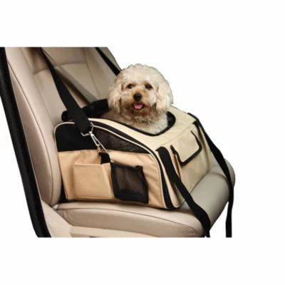 The Pet Life Ultra-Lock' Collapsible Safety Travel Wire Folding Car Seat Carrier