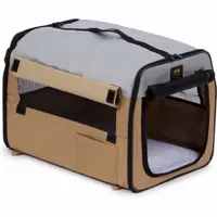 Pet Life ® Airline Approved Folding Zippered Sporty Cage Carrier