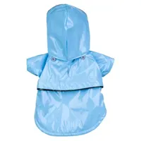 The Pet Life Baby Blue Pvc Waterproof Adjustable Raincoat