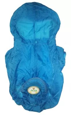 The Pet Life Ultimate Waterproof Thunder-Paw Adjustable Zippered Folding Travel Dog Raincoat