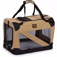 The Pet Life Folding Zippered 360° Vista View House Crate