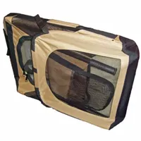 The Pet Life Folding Zippered 360° Vista View House Crate