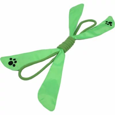 The Pet Life Extreme Bow Squeak Rope Toy