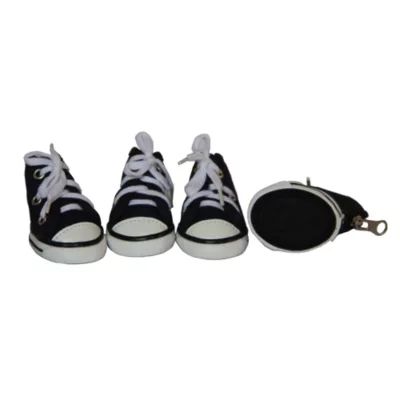 The Pet Life Extreme-Skater Canvas Casual Grip PetSneaker Shoes - Set Of 4