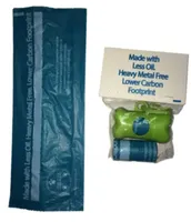The Pet Life 100% Recyclable Eco-Friendly Pet Waste Bags from Renewable Thermoplastic Starch - Dispenser and 2 Pack of Rolls