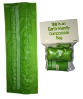 The Pet Life 100% Compostable, Recyclable and Biodegradable Eco-Friendly Pet Waste Bags from Thermoplastic Starch - Dispenser and 2 Pack of Rolls