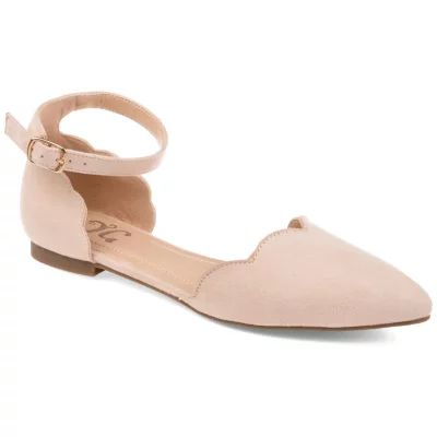 Journee Collection Womens Lana Ballet Flats Buckle Pointed Toe