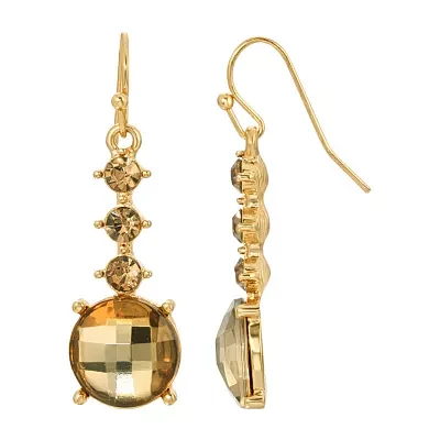 1928 Gold Tone Drop Earrings