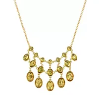 1928 Gold Tone 16 Inch Link Statement Necklace