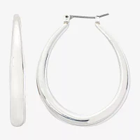 Mixit Hypoallergenic Silver Tone Hoop Earrings