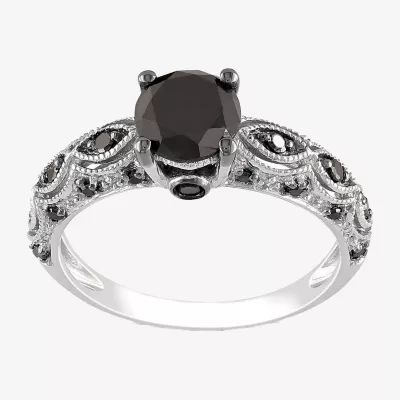 1 1/4 CT.T.W. Color-Enhanced Black Diamond Ring