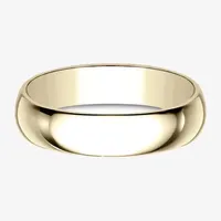 Mens 5mm 10K Yellow Gold Wedding Band