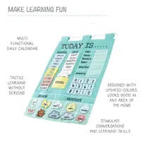 The Peanutshell Teal Learning Calendar 40-pc. Responsibility Chart