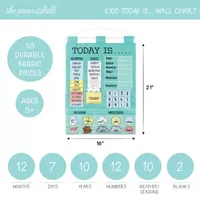 The Peanutshell Teal Learning Calendar 40-pc. Responsibility Chart