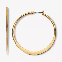 Mixit Flat Edge Hoop Earrings