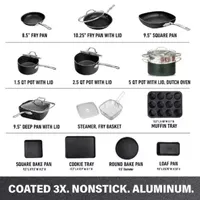Granitestone 20-pc. Nonstick Cookware and Bakeware Set