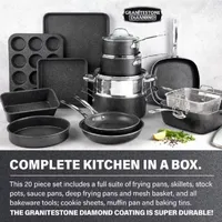 Granitestone 20-pc. Nonstick Cookware and Bakeware Set