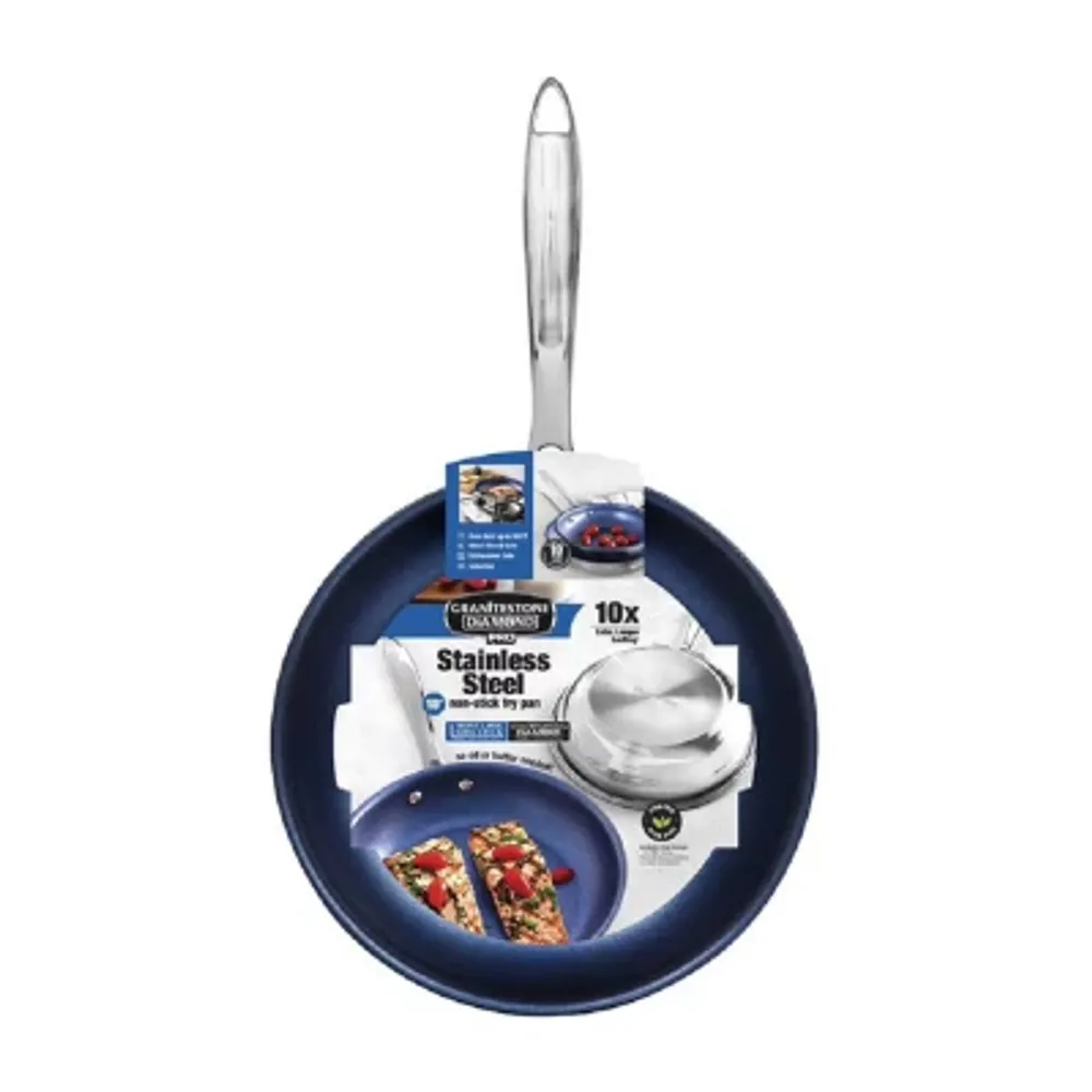 Granitestone Stainless Steel Blue 10-pc. Cookware Set, Color: Blue -  JCPenney