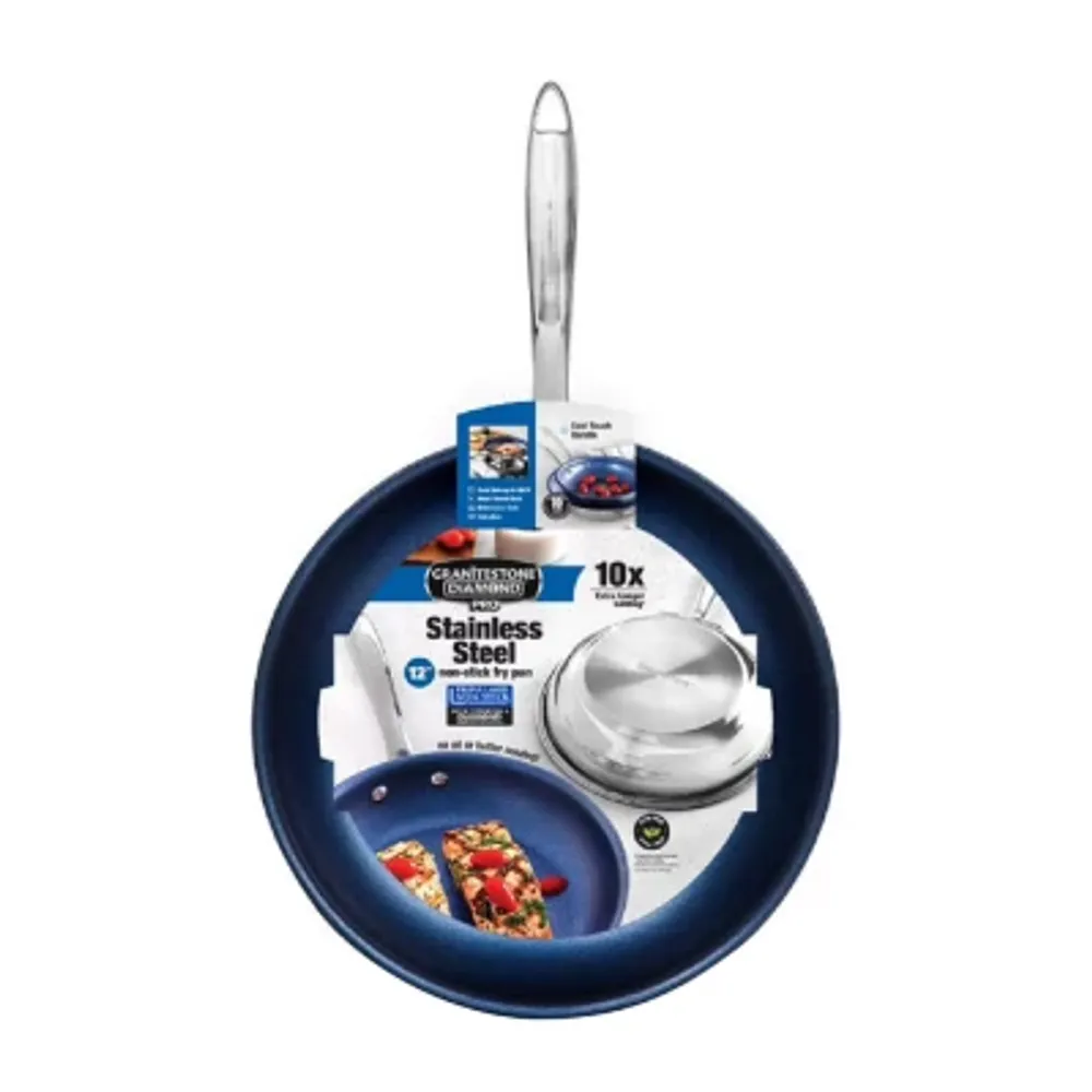 Granitestone Stainless Steel Blue 12’’ Fry Pan