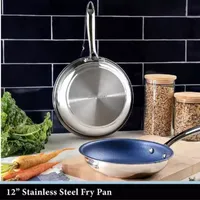 Granitestone Stainless Steel Blue 12’’ Fry Pan