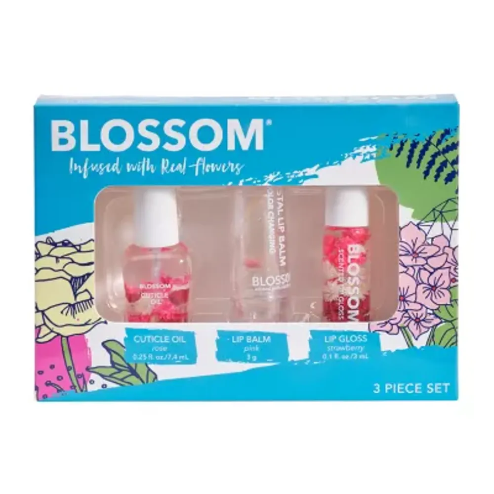 Blossom Cuticle Oil, Lip Balm & Gloss Set Value Set