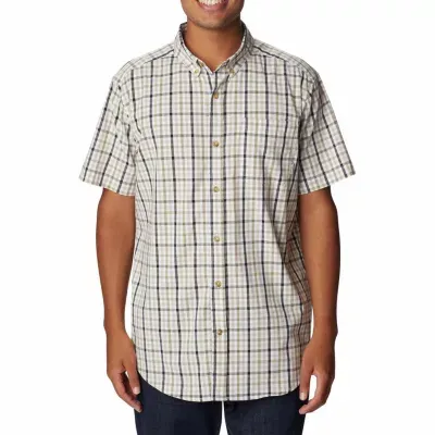 Columbia Rapid Rivers™ II Mens Regular Fit Short Sleeve Plaid Button-Down Shirt