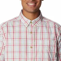 Columbia Rapid Rivers™ II Mens Regular Fit Short Sleeve Plaid Button-Down Shirt