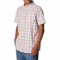 Columbia Rapid Rivers™ II Mens Regular Fit Short Sleeve Plaid Button-Down Shirt