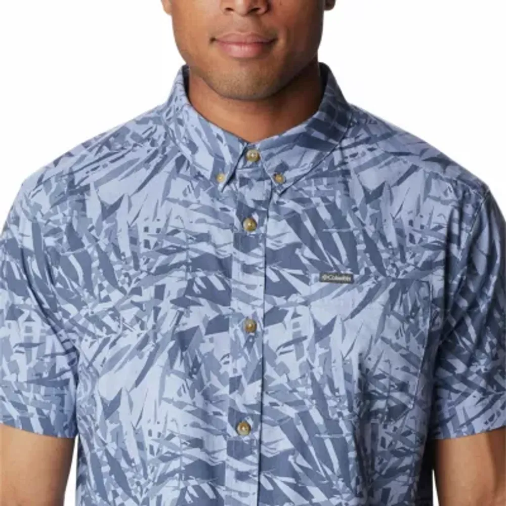 Columbia Rapid Rivers™ Mens Stretch Fabric Short Sleeve Button-Down Shirt