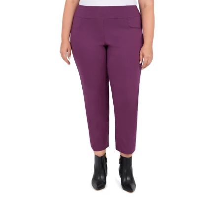 Hearts Of Palm-Plus Womens Mid Rise Regular Fit Ankle Pant
