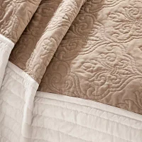 Madison Park Danville 7-Pc Quilt Set with Euro Shams and Throw Pillows