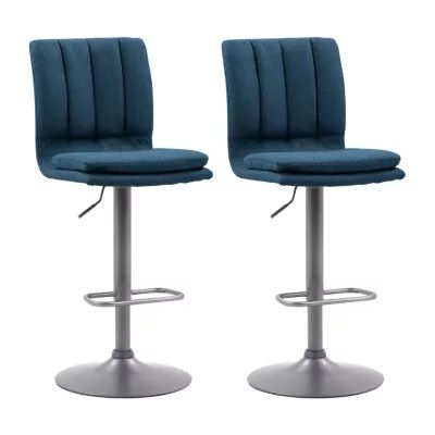 Palmer 2-pc. Tufted Swivel Bar Stool