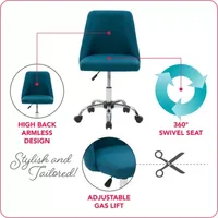 Marlowe Armless Height Adjustable Office Chair