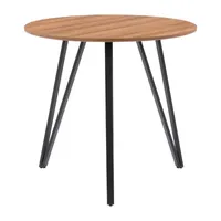 Lennox Round Wood-Top Dining Table