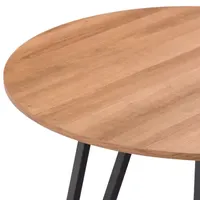 Lennox Round Wood-Top Dining Table