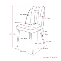 Nash 2-pc. Upholstered Tufted Side Chair