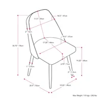 Ayla 2-pc. Upholstered Velvet Side Chair