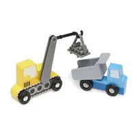 Melissa & Doug Wooden Construction Site Vehicles