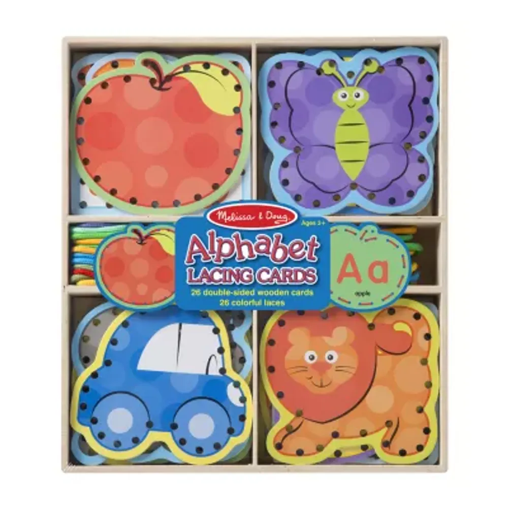 Melissa & Doug Alphabet Lacing Cards