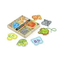 Melissa & Doug Alphabet Lacing Cards