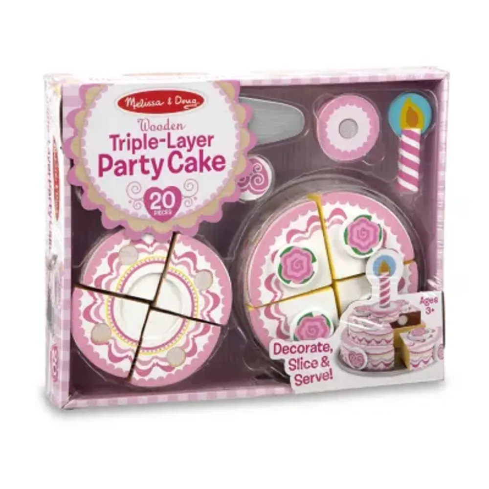 Melissa & Doug Triple-Layer Party Cake Play Kitchen