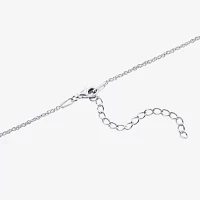 Womens Enhanced Blue Turquoise Sterling Silver 18 Inch Pendant Necklace