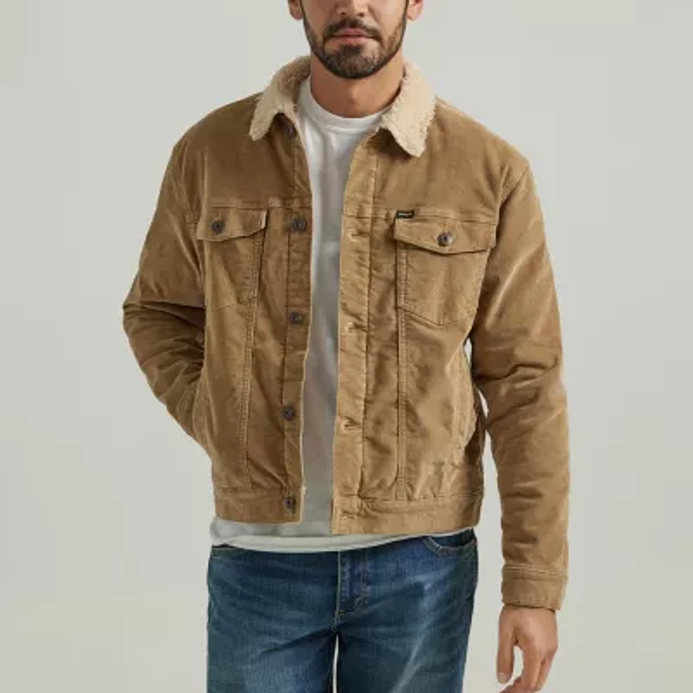 Wrangler® Mens Midweight Sherpa Lined Corduroy Jacket