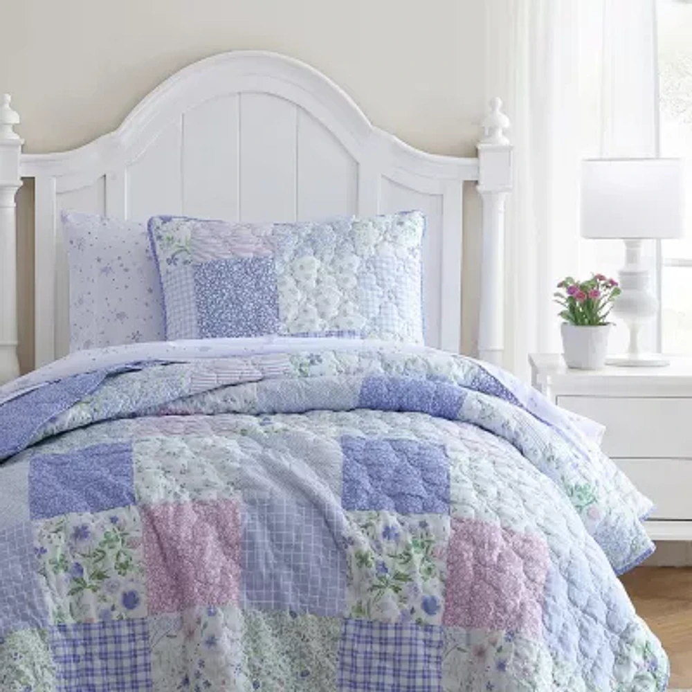 Laura Ashley Parker Patchwork Quilt Set