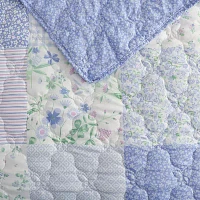 Laura Ashley Parker Patchwork Quilt Set