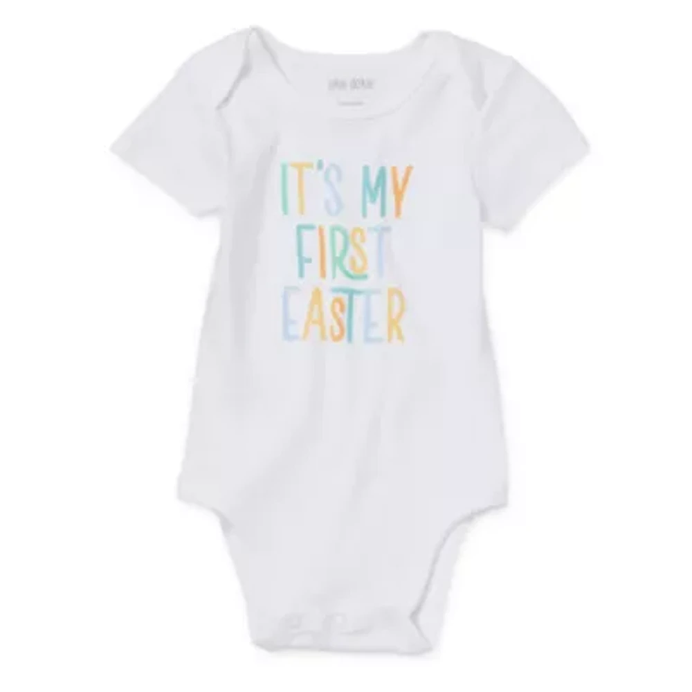 Okie Dokie Baby Unisex Round Neck Short Sleeve Bodysuit