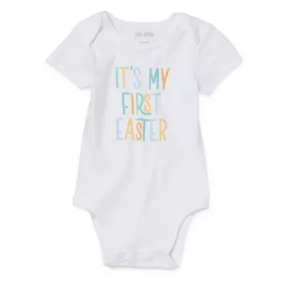 Okie Dokie Baby Unisex Round Neck Short Sleeve Bodysuit