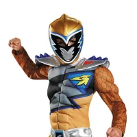 Boys Dino Charge Gold Muscle Power Rangers Costume