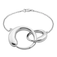 Sterling Silver Double Circle Bracelet