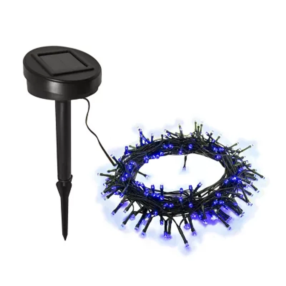 ALEKO 105 LED Solar Powered Holiday Christmas Decorating Fairy Party String Lights